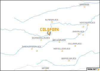 map of Cold Fork