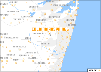 map of Cold Indian Springs