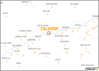 map of Coldiron