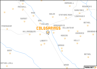 map of Cold Springs