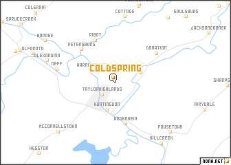 map of Cold Spring