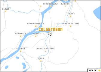 map of Coldstream