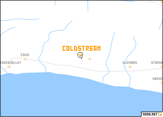 map of Coldstream
