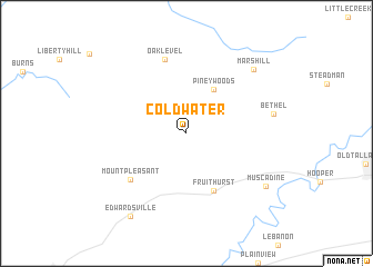 map of Coldwater