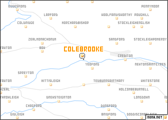 map of Colebrooke