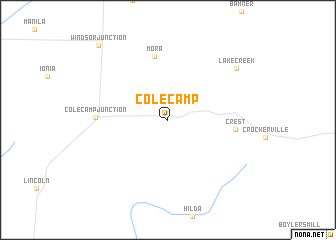 map of Cole Camp