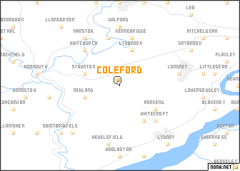 map of Coleford