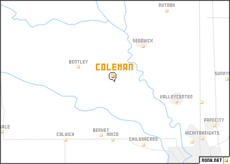 map of Coleman
