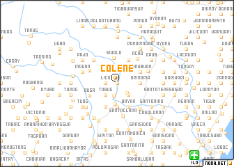 map of Colene