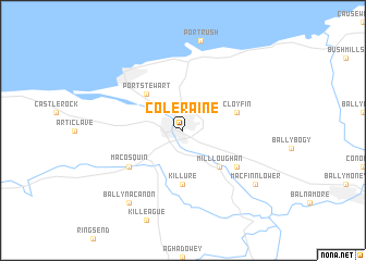 map of Coleraine