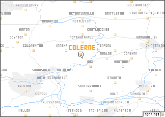 map of Colerne