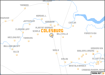 map of Colesburg