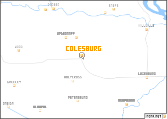 map of Colesburg