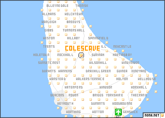 map of Coles Cave