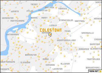 map of Colestown