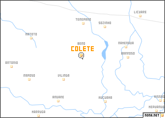 map of Colete