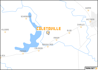 map of Coletoville