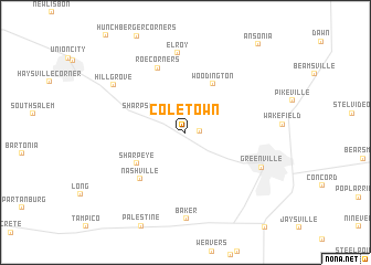 map of Coletown