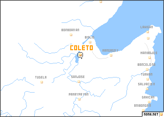 map of Coleto