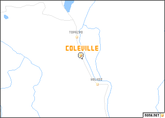 map of Coleville