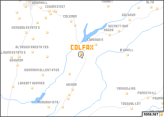 map of Colfax