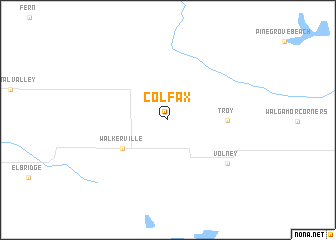 map of Colfax