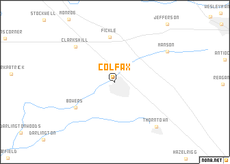 map of Colfax