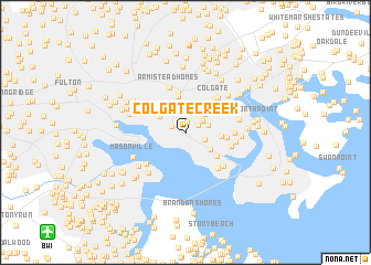 map of Colgate Creek