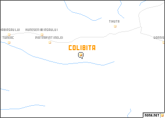 map of Colibiţa