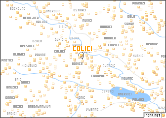 map of Čolići