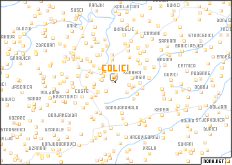 map of Colići