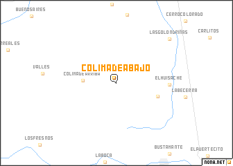 map of Colima de Abajo