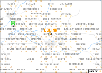 map of Colima