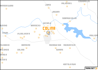 map of Colina