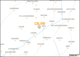 map of Colina