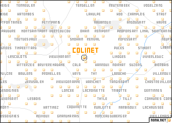 map of Colinet