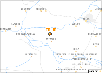 map of Colín