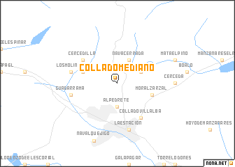 map of Collado Mediano