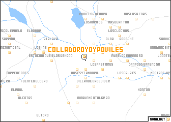 map of Collado Royo y Poviles