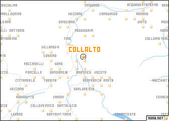 map of Collalto