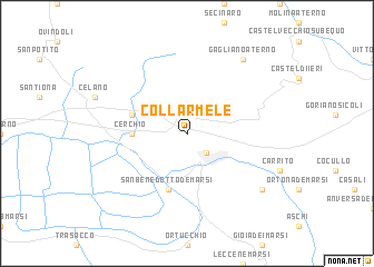 map of Collarmele