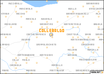 map of Collebaldo