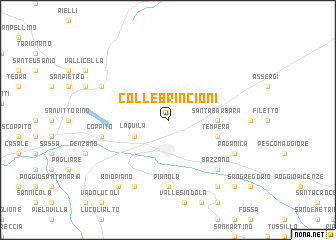 map of Collebrincioni