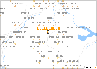 map of Colle Calvo