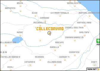 map of Collecorvino