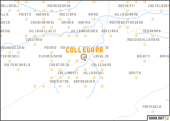 map of Colledara