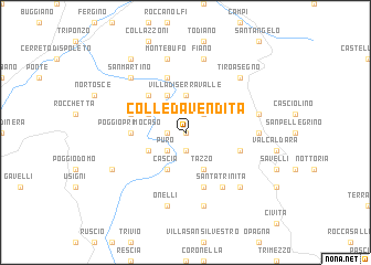 map of Colle dʼAvendita