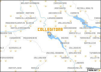 map of Colle di Tora