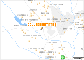 map of College Estates