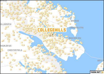 map of College Hills